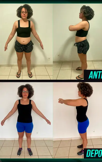 Antes e Depois de usar Secaps Black